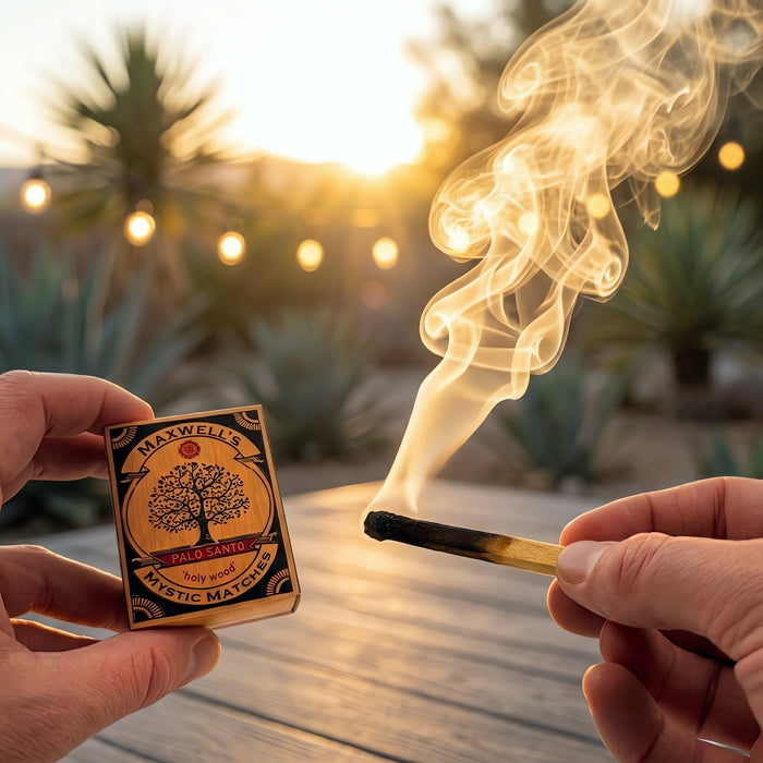 Ethically Harvested Palo Santo Matches - Maxwell's Mystic Matches