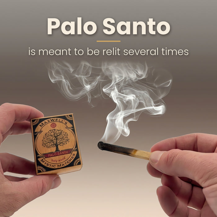 Ethically Harvested Palo Santo Matches - Maxwell's Mystic Matches