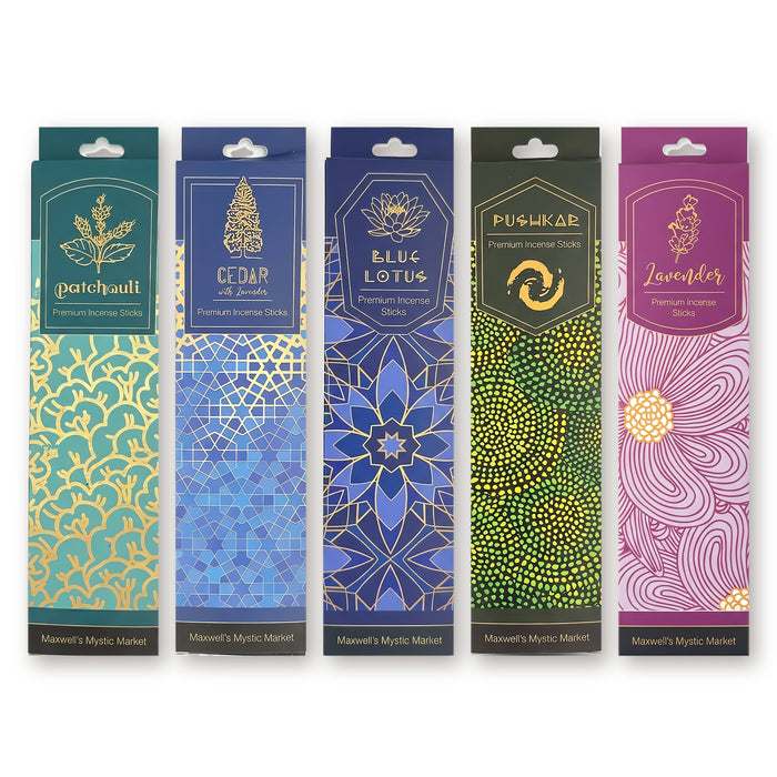 Hand-Rolled Natural Incense Sticks | 5 Signature Scents